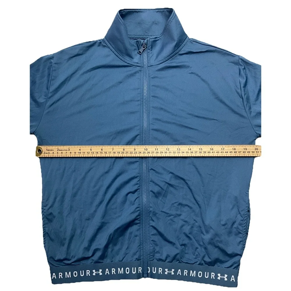 Under Armour Full‎ Zip Long Sleeve Jacket Womens S Blue